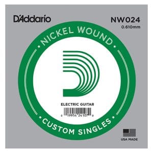 D'Addario NW024 Nickel Wound Single String - Electric Guitar .024