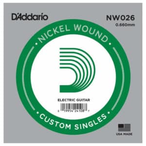 Electric Guitar Single String – D’Addario NW026 – XL Nickel Wound – .026 (0