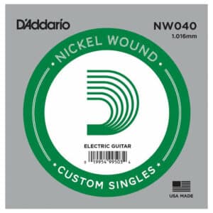 Electric Guitar Single String - D'Addario NW040 - XL Nickel Wound - .040 (1.016mm)