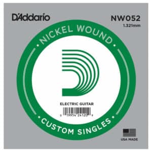 Electric Guitar Single String – D’Addario NW052 – XL Nickel Wound – .052 (1