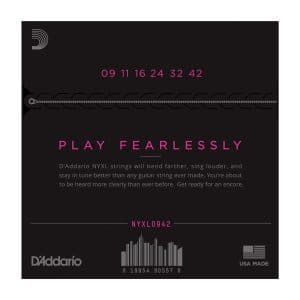 D’Addario NYXL0942 Nickel Wound Strings – Super Light – 9-42 2