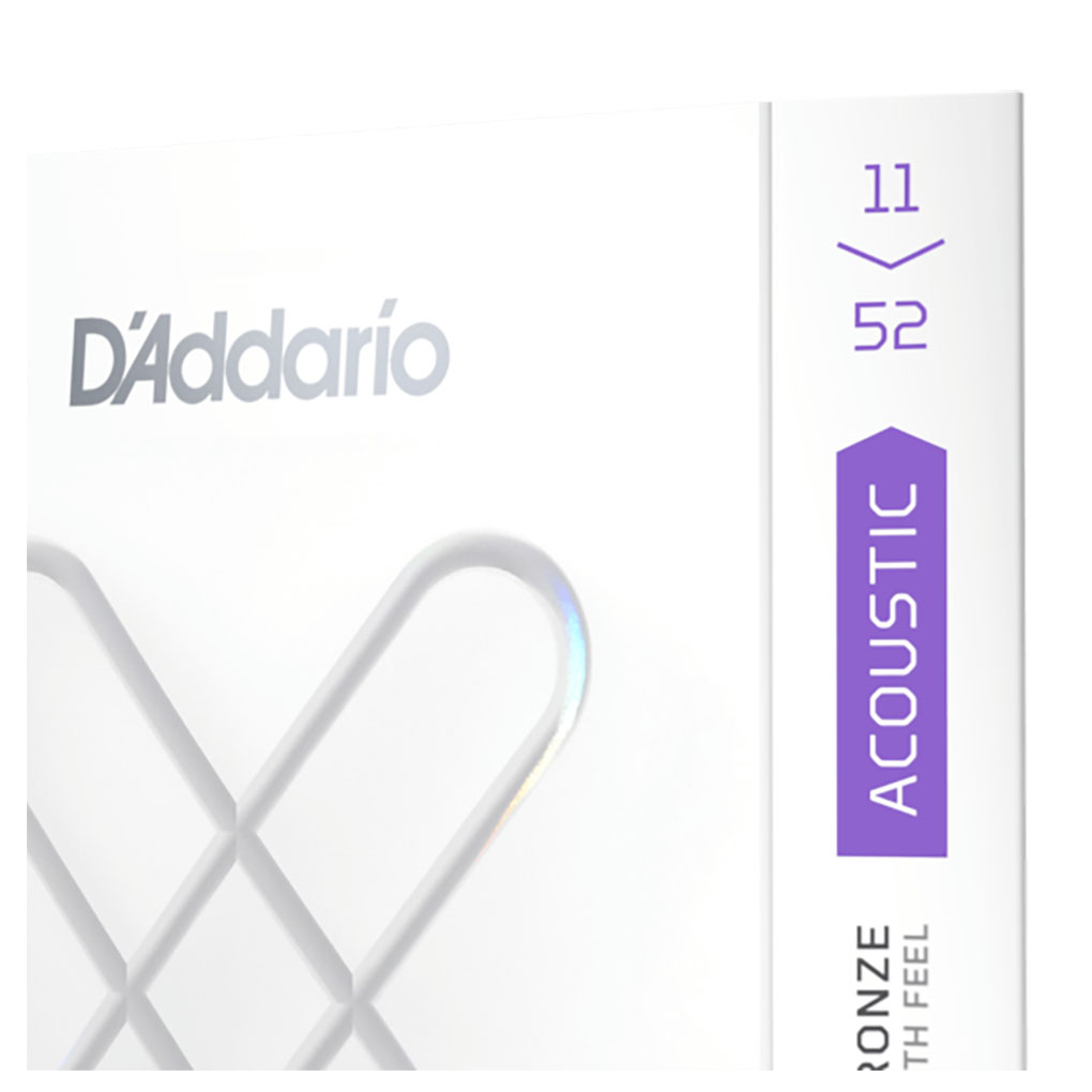 Acoustic Guitar Strings – D’Addario XSABR1152 – XS Coated – 80/20 Bronze – Custom Light – 11-52 5