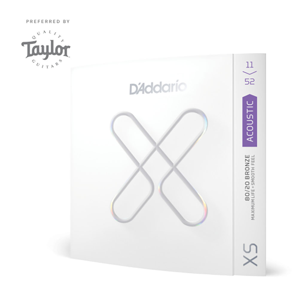 Acoustic Guitar Strings – D’Addario XSABR1152 – XS Coated – 80/20 Bronze – Custom Light – 11-52 6