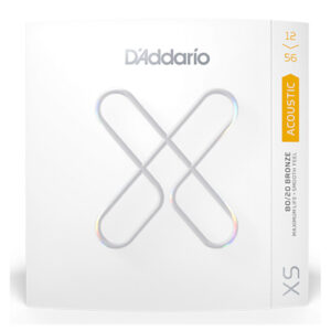 Acoustic Guitar Strings - D'Addario XSABR1256 - XS Coated - 80/20 Bronze - Light Top/Medium Bottom - 12-56