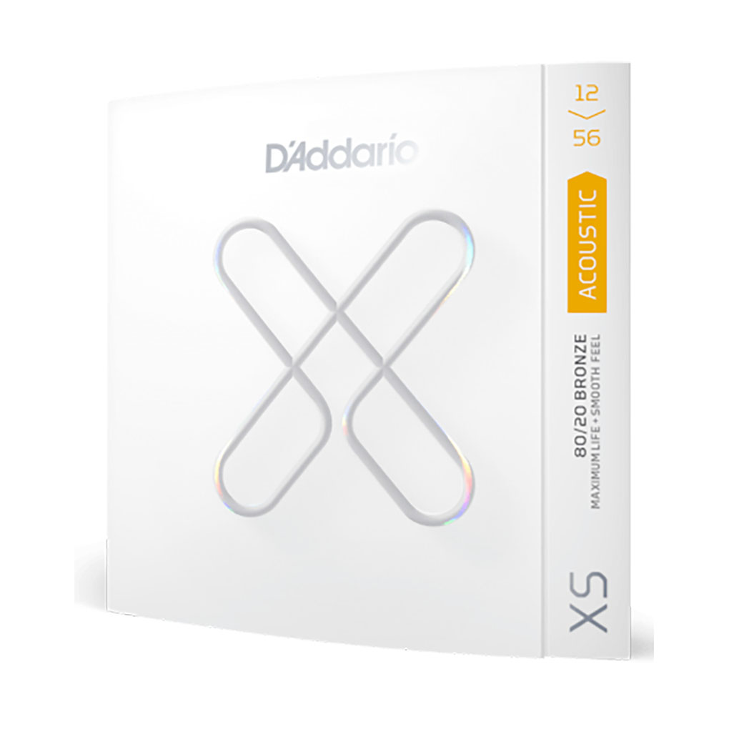 Acoustic Guitar Strings – D’Addario XSABR1256 – XS Coated – 80/20 Bronze – Light Top/Medium Bottom – 12-56 2