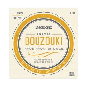 Irish Bouzouki Strings - D'Addario EJ81 - 8 Strings - Loop End