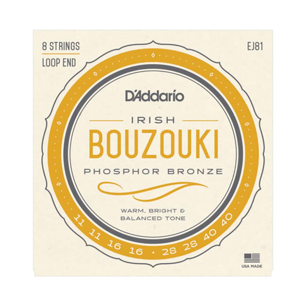 Irish Bouzouki Strings – D’Addario EJ81 – 8 Strings – Loop End 1