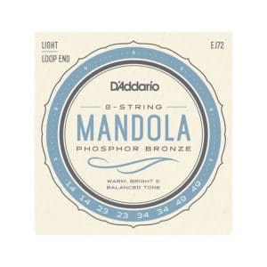 Mandola Strings - D'Addario EJ72 - Phosphor Bronze - Light - 14-49 - Loop End