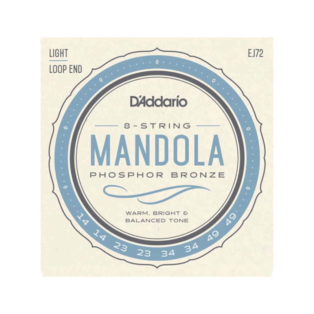Mandola Strings – D’Addario EJ72 – Phosphor Bronze – Light – 14-49 – Loop End 1