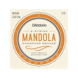 Mandola Strings - D'Addario EJ76 - Phosphor Bronze - Medium - 15-52 - Loop End