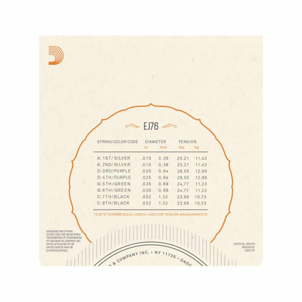 D'addario Ej76 Cordes Pour Mandoline Box D'Addario EJ76 Cordes Pour Mandoline D'addario Ej76 Cordes Pour Mandoline Video