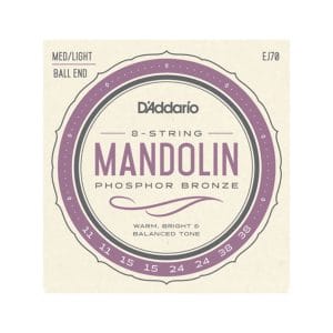 Mandolin Strings – D’Addario EJ70 – Phosphor Bronze – Medium/Light – 11-38 – Ball End 1
