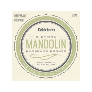 Mandolin Strings - D'Addario EJ75 - Phosphor Bronze - Medium/Heavy - 11.5-41 - Loop End