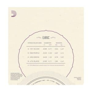 Ukulele Strings – D’Addario EJ65C – Clear Nylon –  Concert Set – GCEA High G Tuning 3