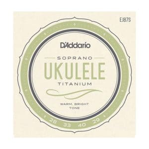 Ukulele Strings – D’Addario EJ87S – Titanium – Soprano Set – GCEA High G Tuning 1