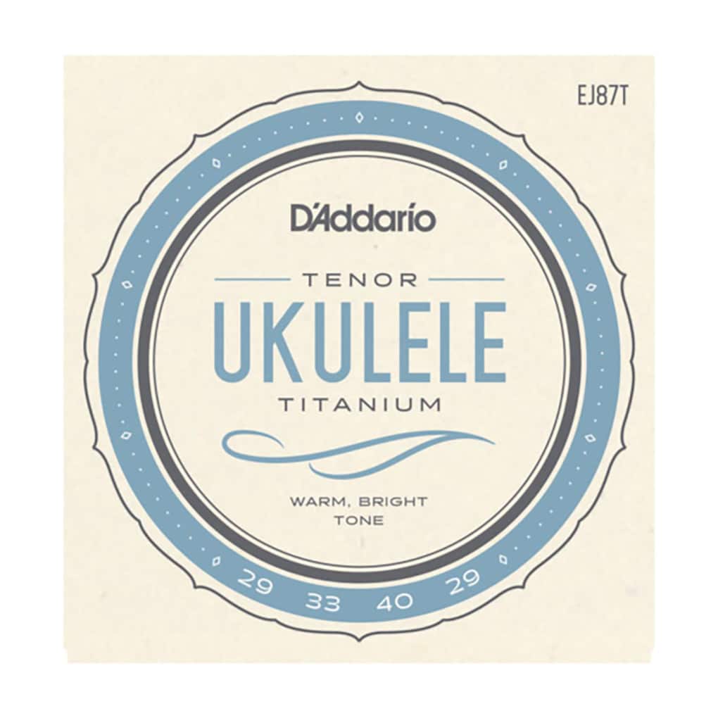 Ukulele Strings – D’Addario EJ87T – Titanium – Tenor Set – GCEA High G Tuning 1