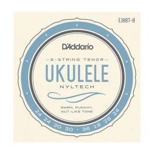 Ukulele Strings – D’Addario EJ88T-8 – Nyltech – 8 String Tenor Set – GCEA High G Tuning 1