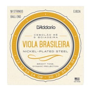 Viola Brasileira Strings – D’Addario EJ82A – For Cebolao Re & Boiadeira – 10 Strings – Ball End 1