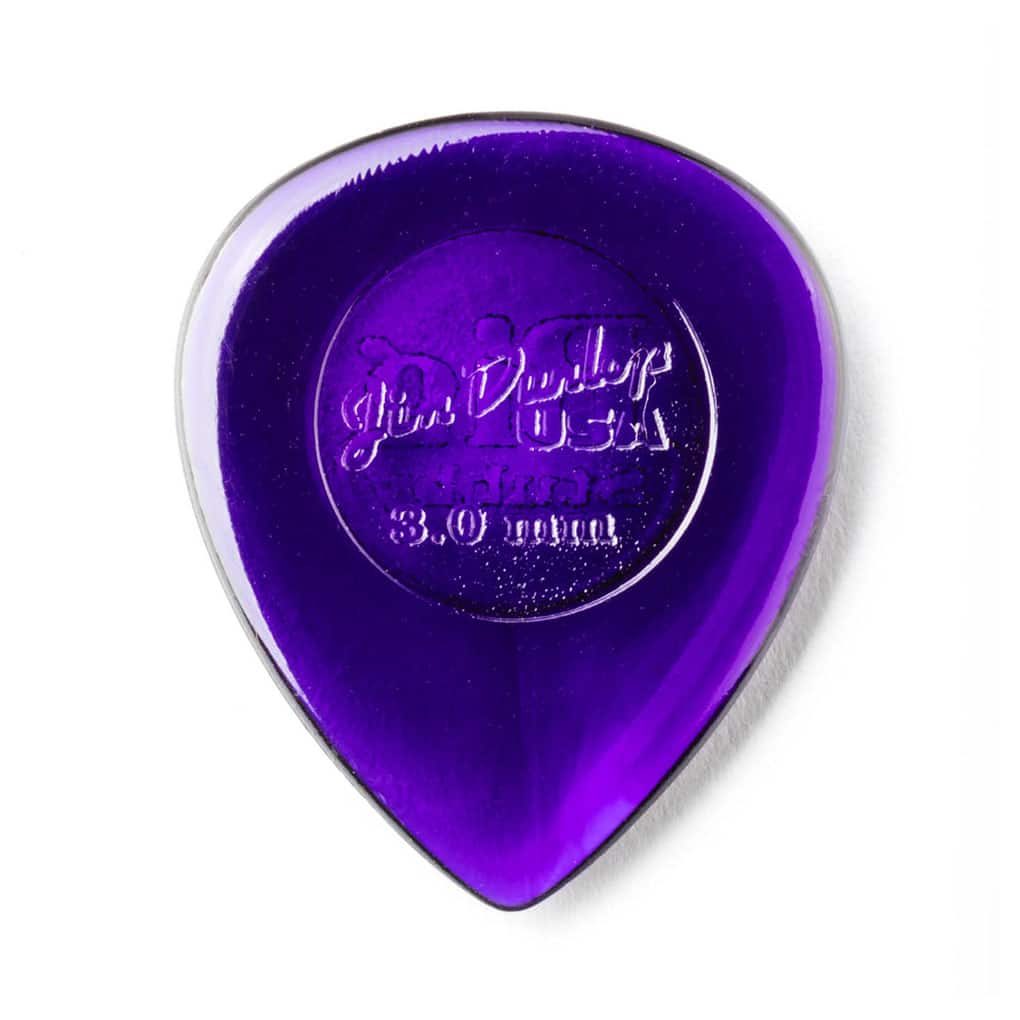 6 x Dunlop Lexan Big Stubby Guitar Picks – Purple – 3