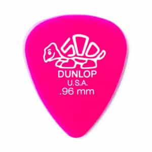 6 x Dunlop Delrin 500 Standard Guitar Picks - Dark Pink - 0.96mm