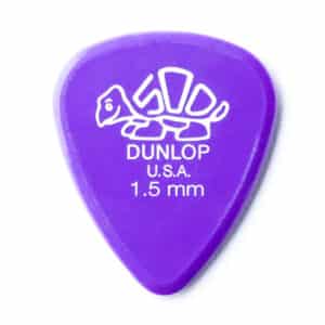 6 x Dunlop Delrin 500 Standard Guitar Picks - Lavender - 1.5mm