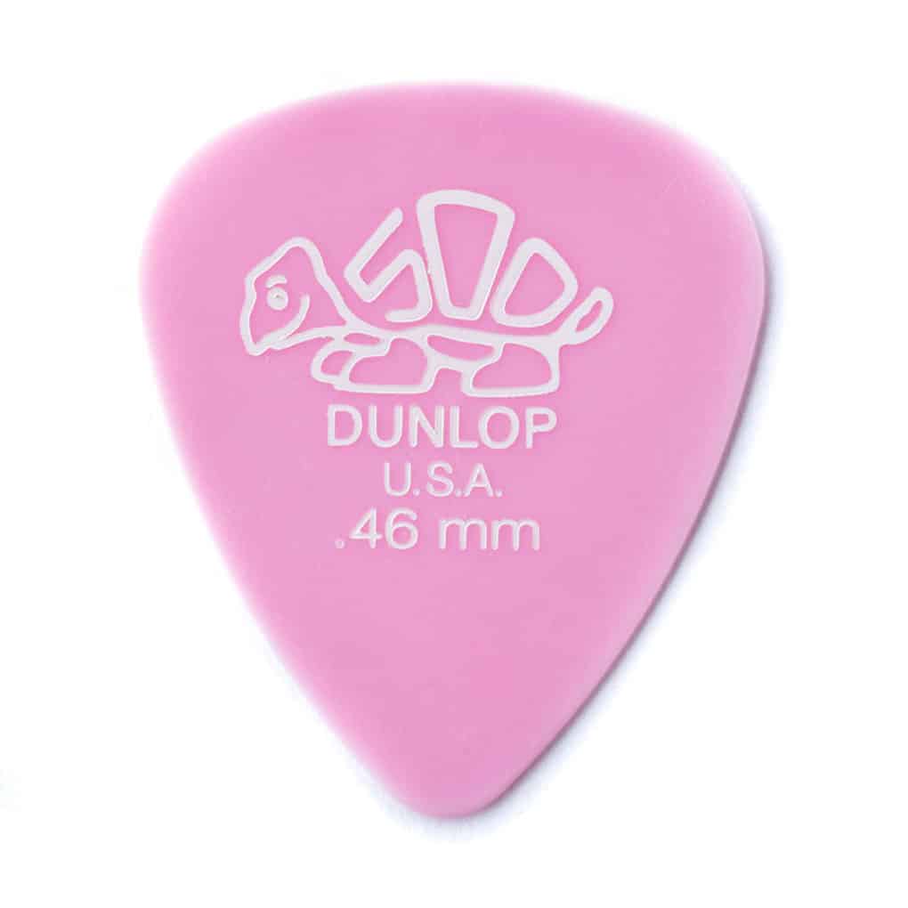 6 x Dunlop Delrin 500 Standard Guitar Picks – Light Pink – 0