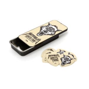 Dunlop - James Hetfield - White Fang Guitar Pick Tin - 6 Custom Flow Picks - 0.73mm