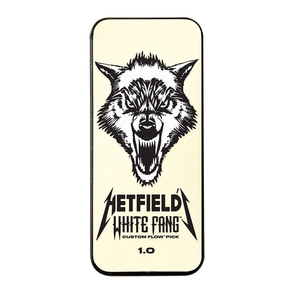 Dunlop – James Hetfield – White Fang Guitar Pick Tin – 6 Custom Flow Picks – 1