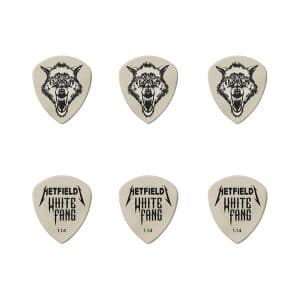 Dunlop – James Hetfield – White Fang Guitar Pick Tin – 6 Custom Flow Picks – 1