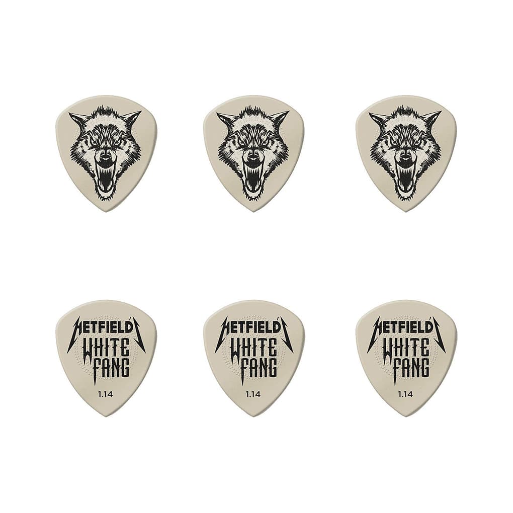 Dunlop – James Hetfield – White Fang Guitar Pick Tin – 6 Custom Flow Picks – 1