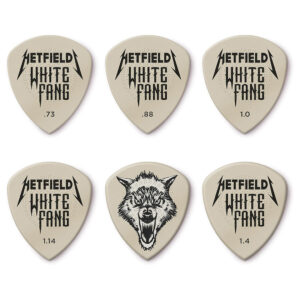 Dunlop - James Hetfield - White Fang Guitar Picks - Variety Pack - 6 Custom Flow Picks - Assorted Gauges