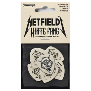 Dunlop – James Hetfield – White Fang Guitar Picks – Variety Pack – 6 Custom Flow Picks – Assorted Gauges 2