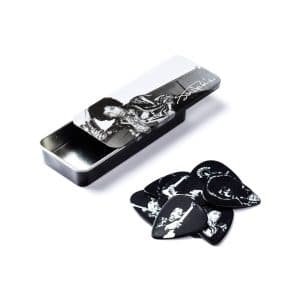 Dunlop - Jimi Hendrix - Silver Portrait Pick Tin - 12 Picks - Heavy