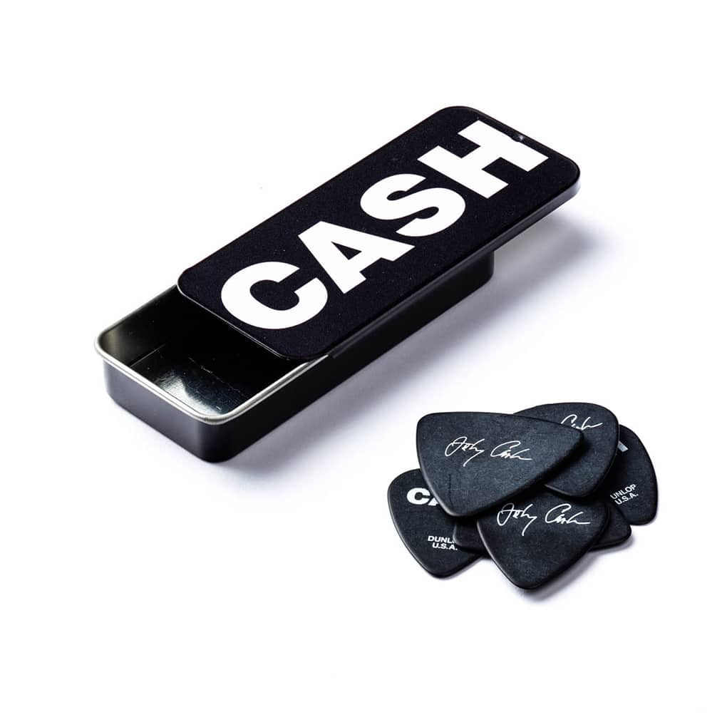 Dunlop – Johnny Cash – Bold Pick Tin – 6 Picks – Heavy Gauge 1