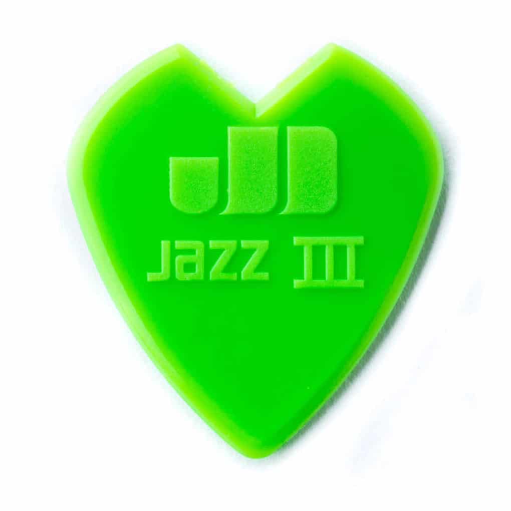 Dunlop – Kirk Hammett – Custom Jazz III – 6 Guitar Picks – Green – 1