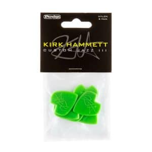 Dunlop – Kirk Hammett – Custom Jazz III – 6 Guitar Picks – Green – 1