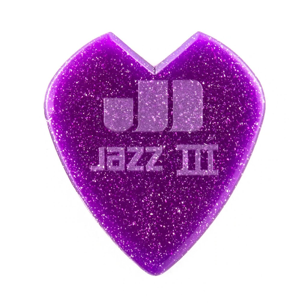 Dunlop – Kirk Hammett – Custom Jazz III – 6 Guitar Picks – Purple Sparkle – 1