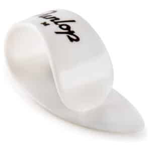 Dunlop - Left Handed Thumb Picks - Plastic - White - Medium - 2 Pack