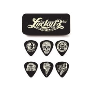 Dunlop – Lucky 13 Pick Tin – 6 Picks – Medium 1