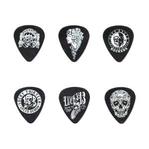 Dunlop - Lucky 13 - L13CP - 6 Tortex Picks - Plectrums - 0.60mm