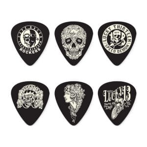 Dunlop - Lucky 13 - L13CP - 6 Tortex Picks - Plectrums - 0.73mm