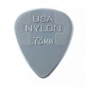 6 x Dunlop Nylon Standard Guitar Picks - Grey - 0.73mm