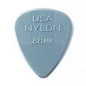 6 x Dunlop Nylon Standard Guitar Picks - Grey - 0.88mm