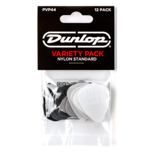 Dunlop - Variety Pack - Guitar Picks - Nylon Standard - Assorted Colours & Gauges - 12 Pack