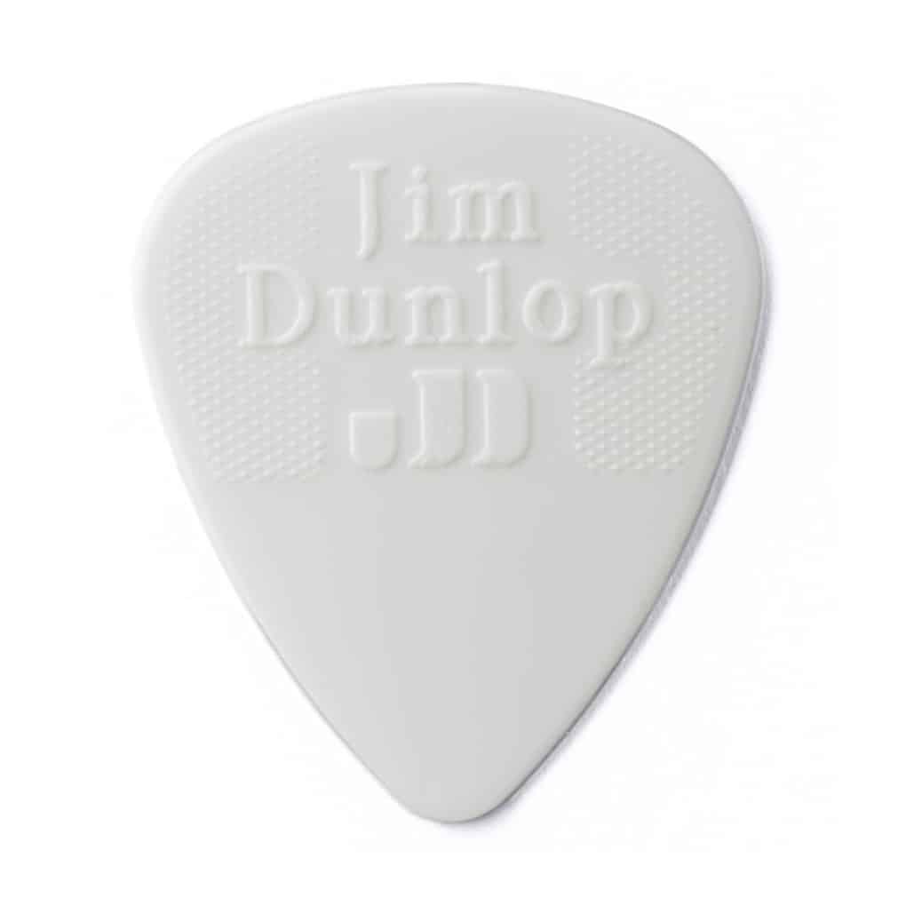 6 x Dunlop Nylon Standard Guitar Picks – White – 0
