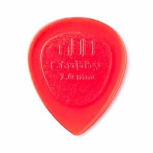 6 x Dunlop Lexan Small Stubby Jazz Guitar Picks - Red - 1.0mm
