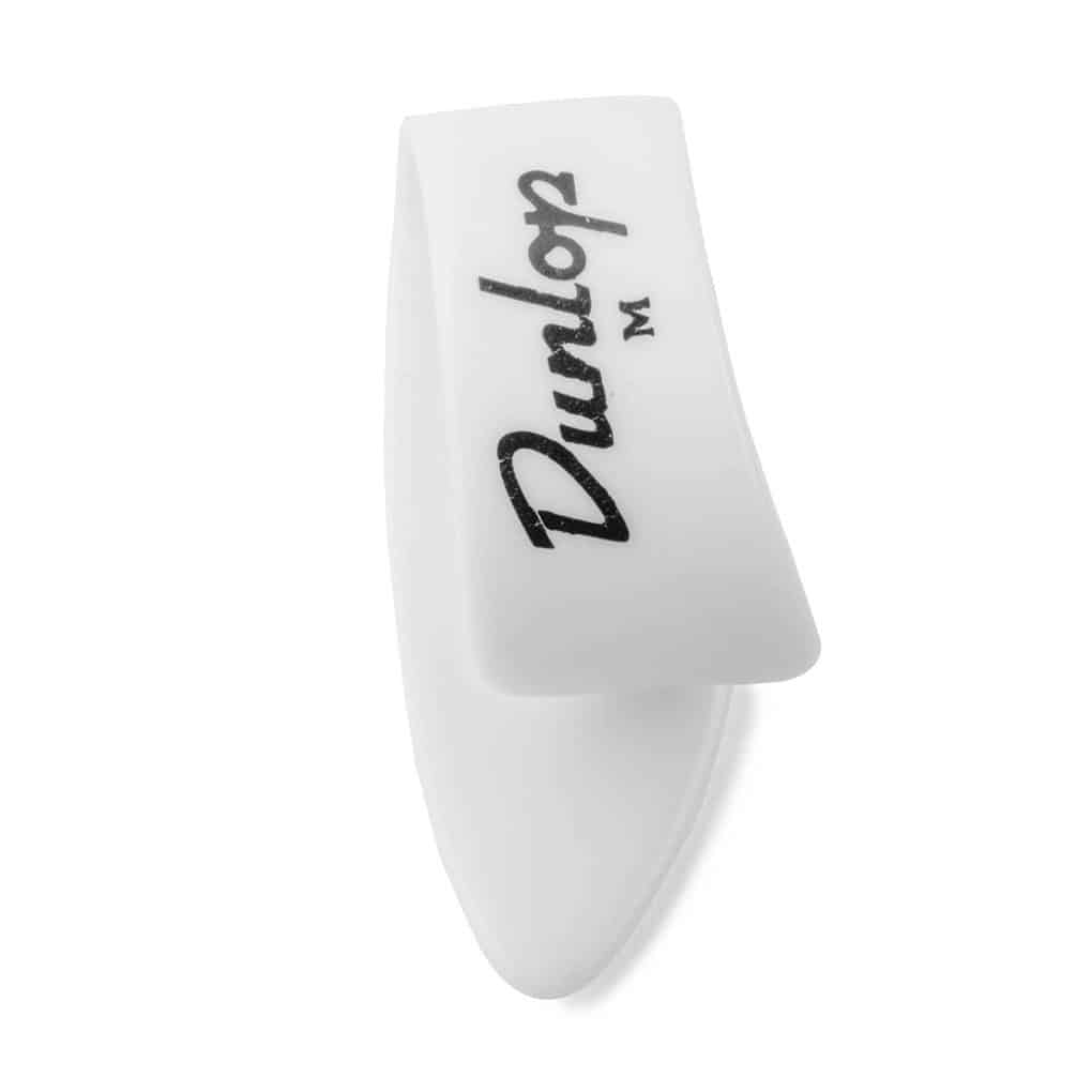 Dunlop – Plastic Thumb Picks – White – Medium – 2 Pack 2