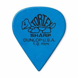 Dunlop - Tortex Sharp Guitar Picks - 1.0mm - Blue - 12 Pack