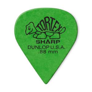 Dunlop - Tortex Sharp Guitar Picks - 0.88mm - Green - 12 Pack