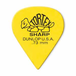 Dunlop - Tortex Sharp Guitar Picks - 0.73mm - Yellow - 12 Pack